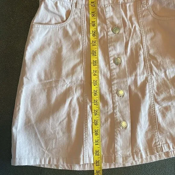 Signature 8 blush pink denim style dress with open back size Small - Picture 7 of 9